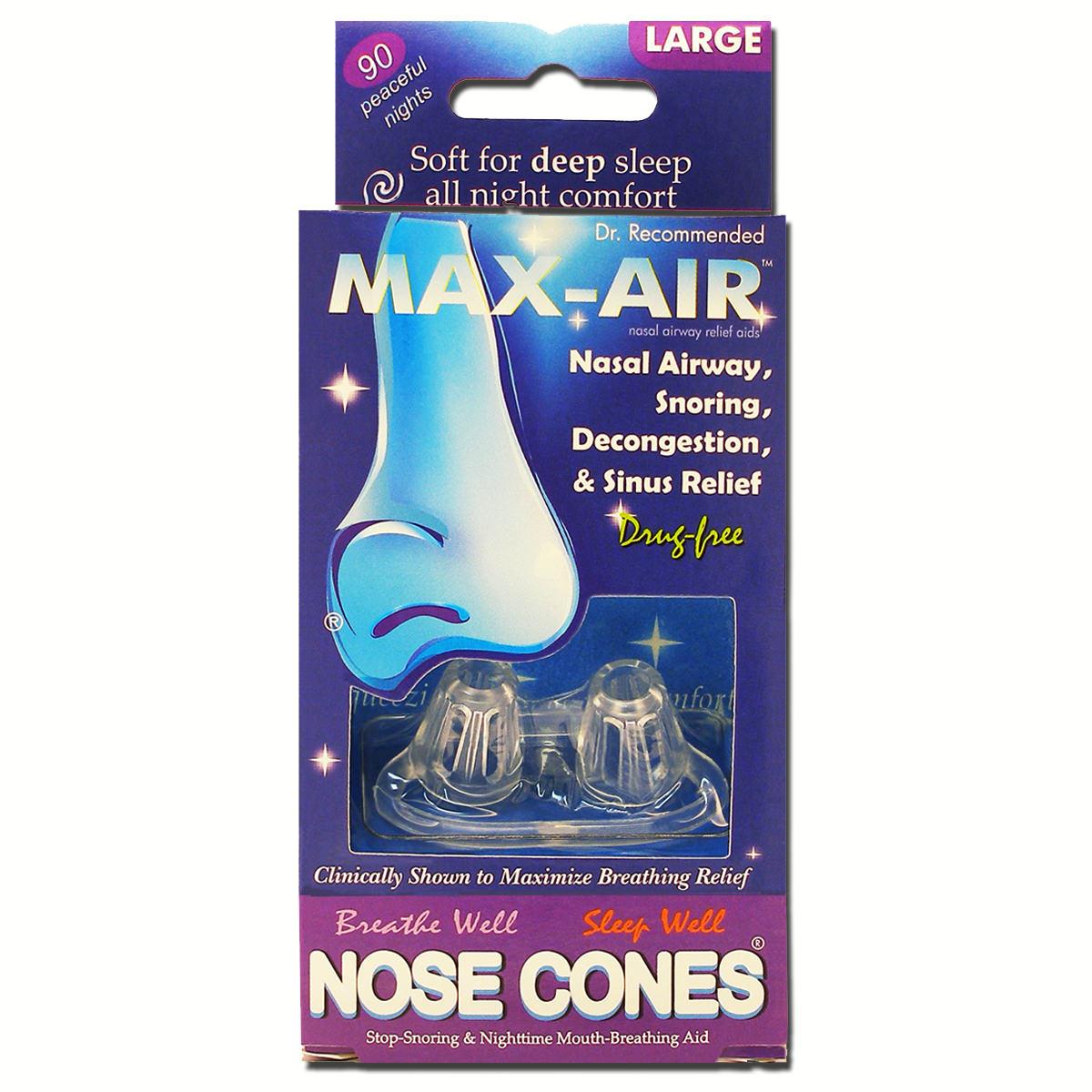 MAXAIR NOSE CONES SIZE LARGE, CLEAR Nose Cones